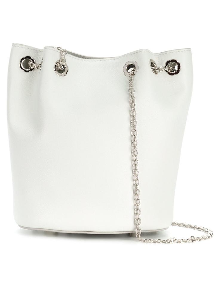 Salvatore Ferragamo Bucket Shoulder Bag - White