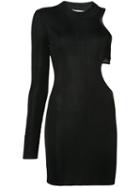 Fitted Cut-out Dress - Women - Viscose - L, Black, Viscose, Beau Souci