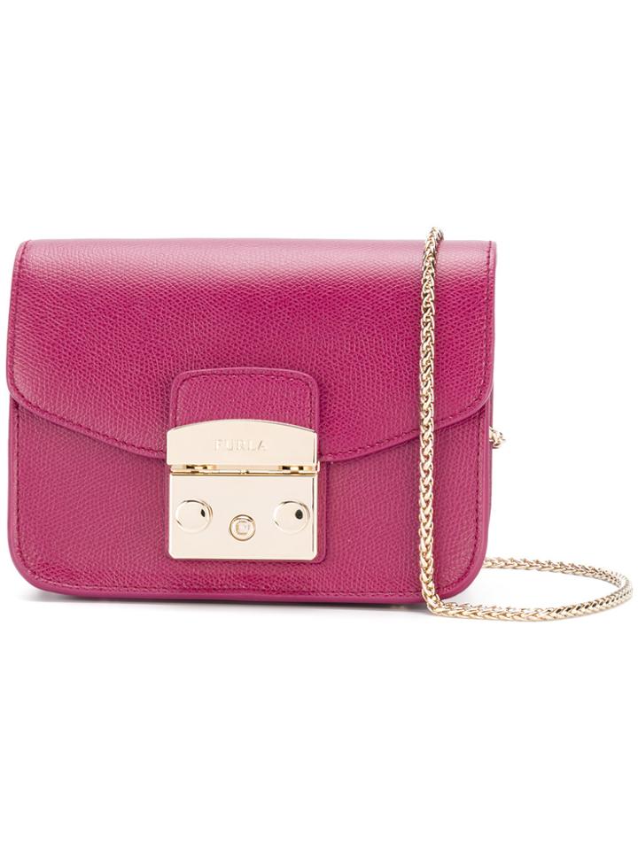Furla Metropolis Mini Shoulder Bag - Pink & Purple