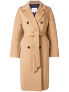 Tommy Hilfiger Belted Double Breasted Coat - Brown