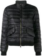 Moncler Quilted Long Sleeve Jacket, Women's, Size: 3, Black, Polyamide/feather Down