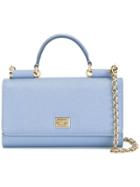 Dolce & Gabbana Mini 'von' Wallet Crossbody Bag - Blue