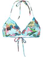 Ermanno Scervino Tropical Print Bikini Top - Multicolour