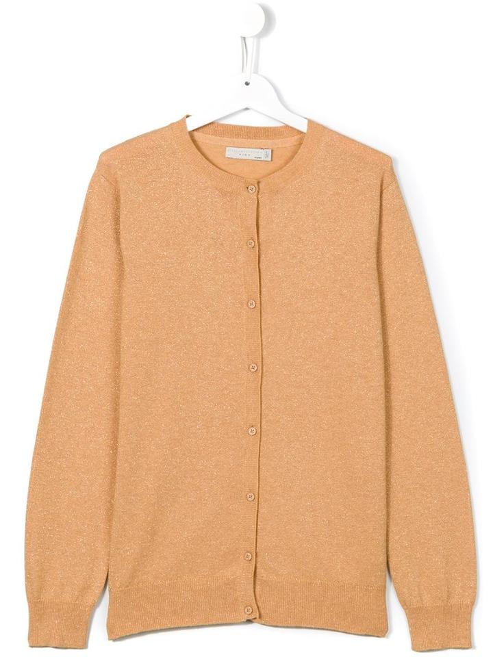 Stella Mccartney Kids 'milla' Cardigan, Girl's, Size: 14 Yrs, Yellow/orange
