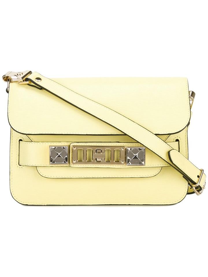 Proenza Schouler Mini Ps11 Crossbody Bag, Women's, Yellow/orange, Calf Leather