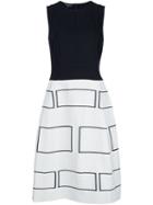 Narciso Rodriguez Colour Block Dress, Women's, Size: 44, White, Silk/wool
