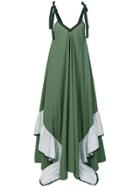 Milla Milla Long Ruffle Dress - Green