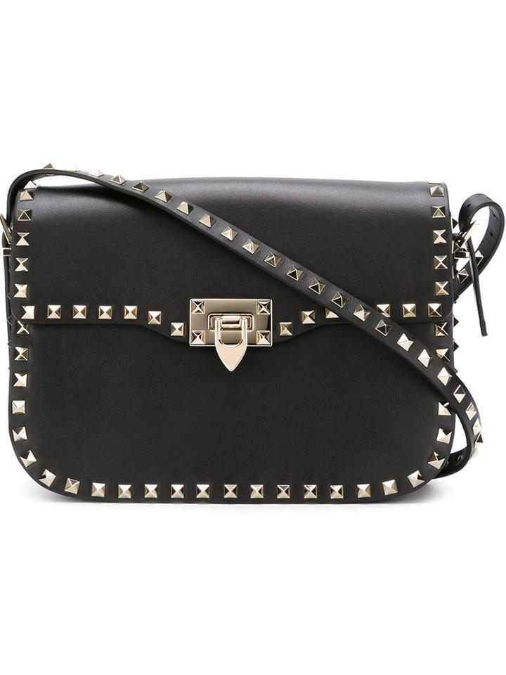 Valentino 'rockstud' Shoulder Bag, Women's, Black