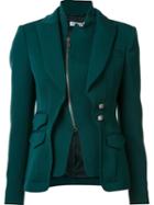 Altuzarra Layered Zip Blazer, Women's, Size: 42, Green, Wool