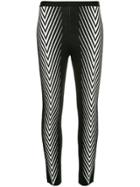 Haider Ackermann Chevron-print Leggings - Black