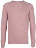 Officine Generale Knit Crew Neck Jumper - Pink