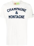 Mc2 Saint Barth Mon Champ Slogan Print T-shirt - White