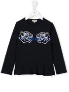 Kenzo Kids Double Tiger Top, Girl's, Size: 12 Yrs, Blue
