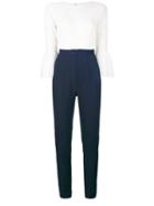 Perseverance London - Lace Jumpsuit - Women - Cotton/nylon/polyester/rayon - 8, Blue, Cotton/nylon/polyester/rayon