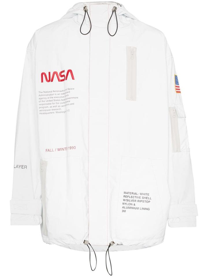 Heron Preston X Nasa High Tech Parka - White