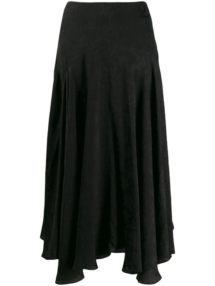 Chloé Asymmetric Midi Skirt - Black