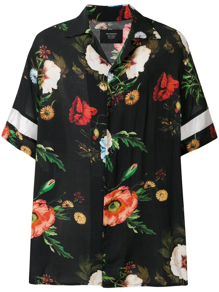 Represent Floral Print Shirt - Black