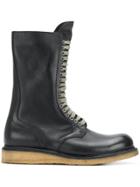Rick Owens Para Sole Army Boots - Black