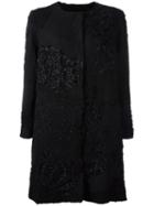 By Walid 19th Century Beaded Panel Coat, Size: Medium, Black, Silk/cotton