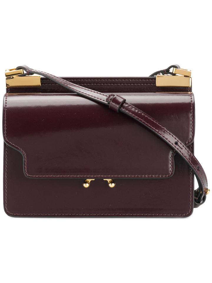 Marni Small Trunk Crossbody Bag - Red