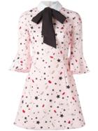 Vivetta Armadillo Dress, Women's, Size: 38, Pink/purple, Cotton/acetate/cupro