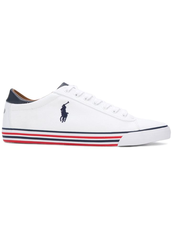 Polo Ralph Lauren Tri-stripe Sole Sneakers - White