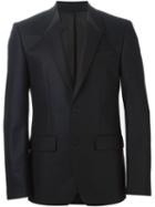 Givenchy Structured Blazer, Men's, Size: 50, Black, Cotton/lamb Skin/cupro/wool