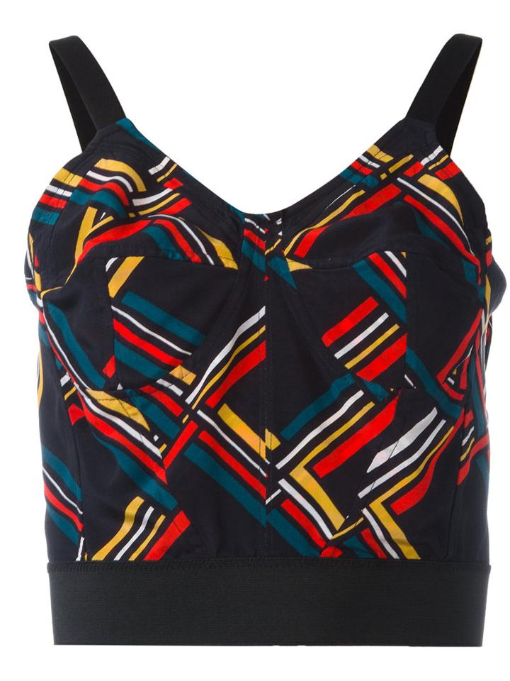 Ter Et Bantine - Cropped Top - Women - Silk - 40, Women's, Black, Silk