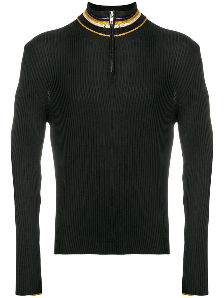 Wales Bonner Ribbed Turtleneck Sweater - Black