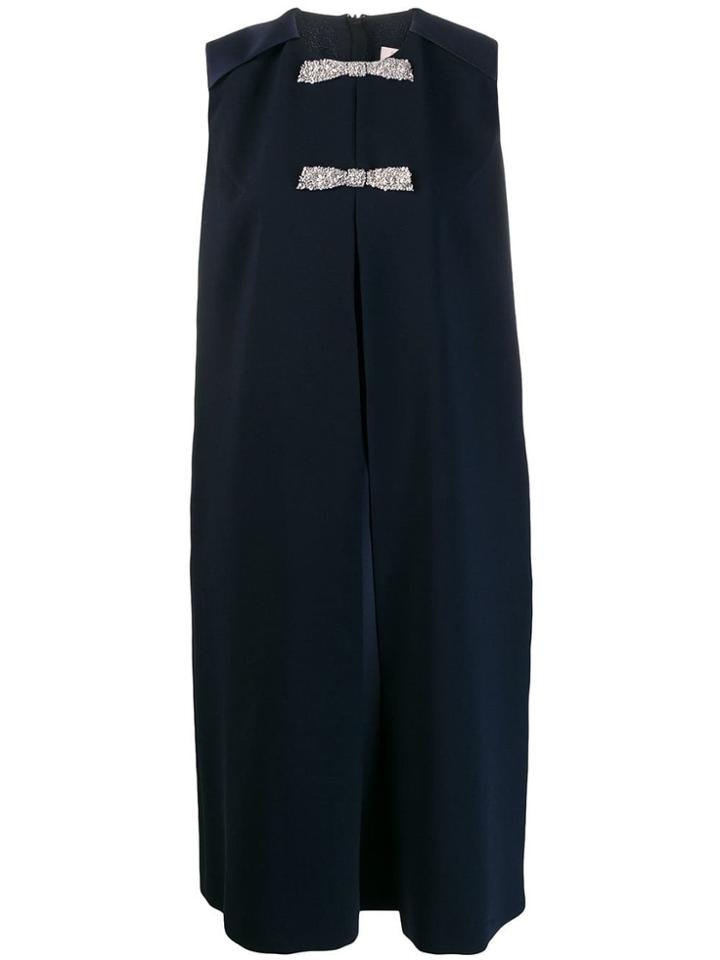 Dice Kayek Sequinned Bow Midi Dress - Blue