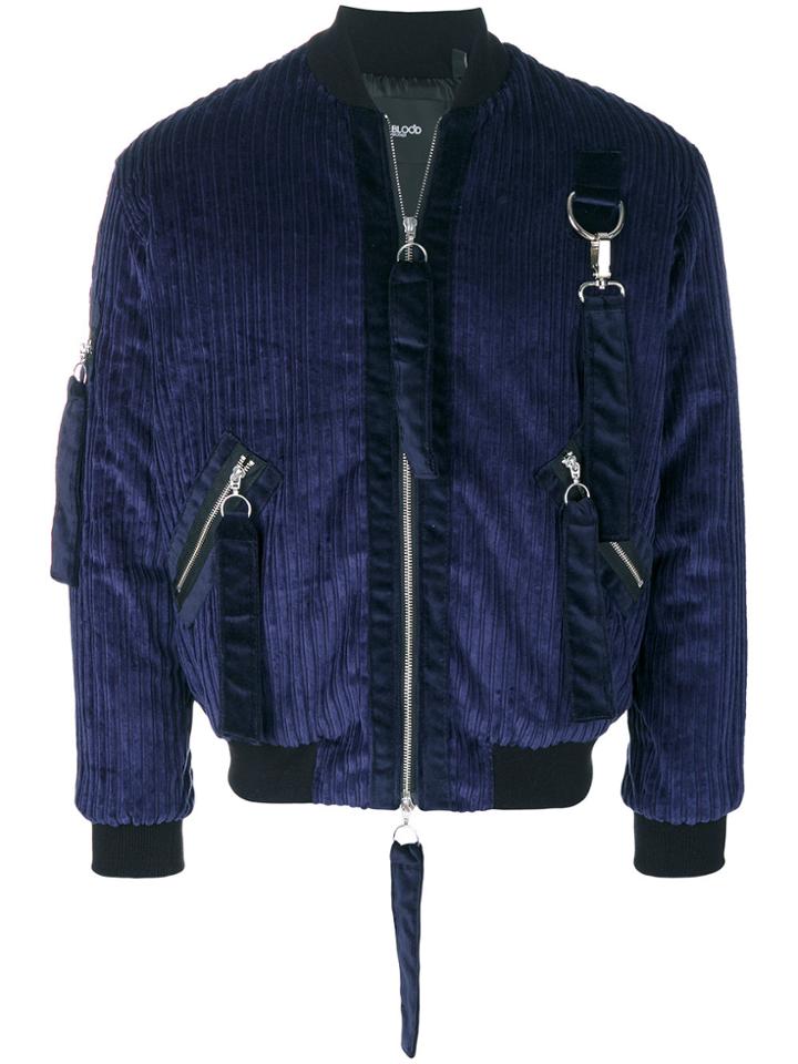 Blood Brother Weir Bomber Jacket - Blue