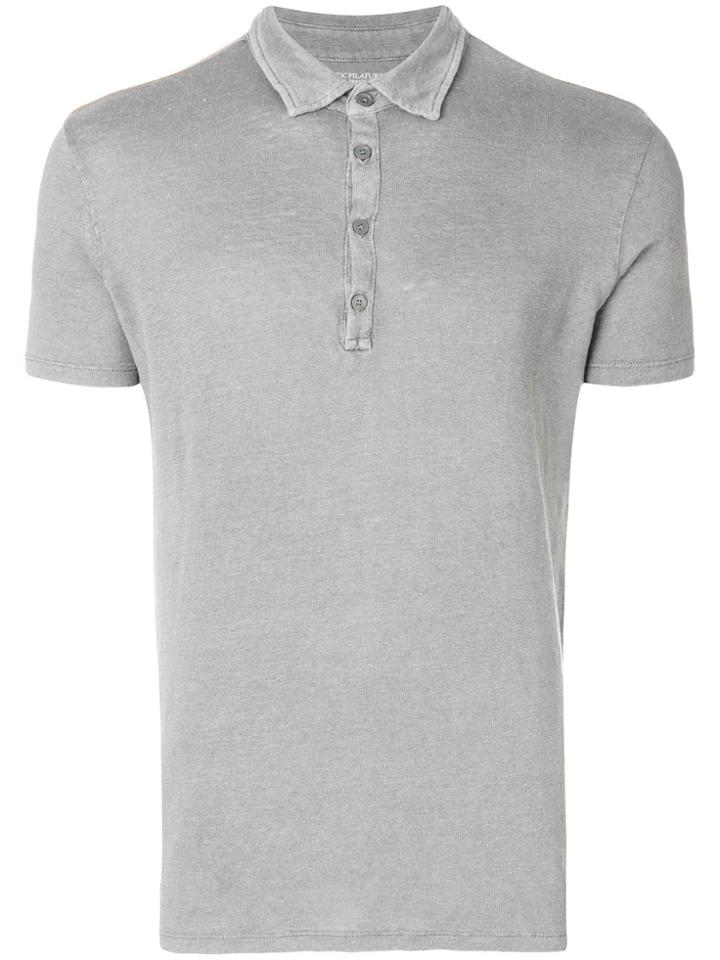 Majestic Filatures Hand Dyed Polo Shirt - Grey