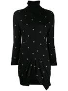 Yohji Yamamoto Pre-owned 2000s Asymmetric Polka Dot Jumper - Black