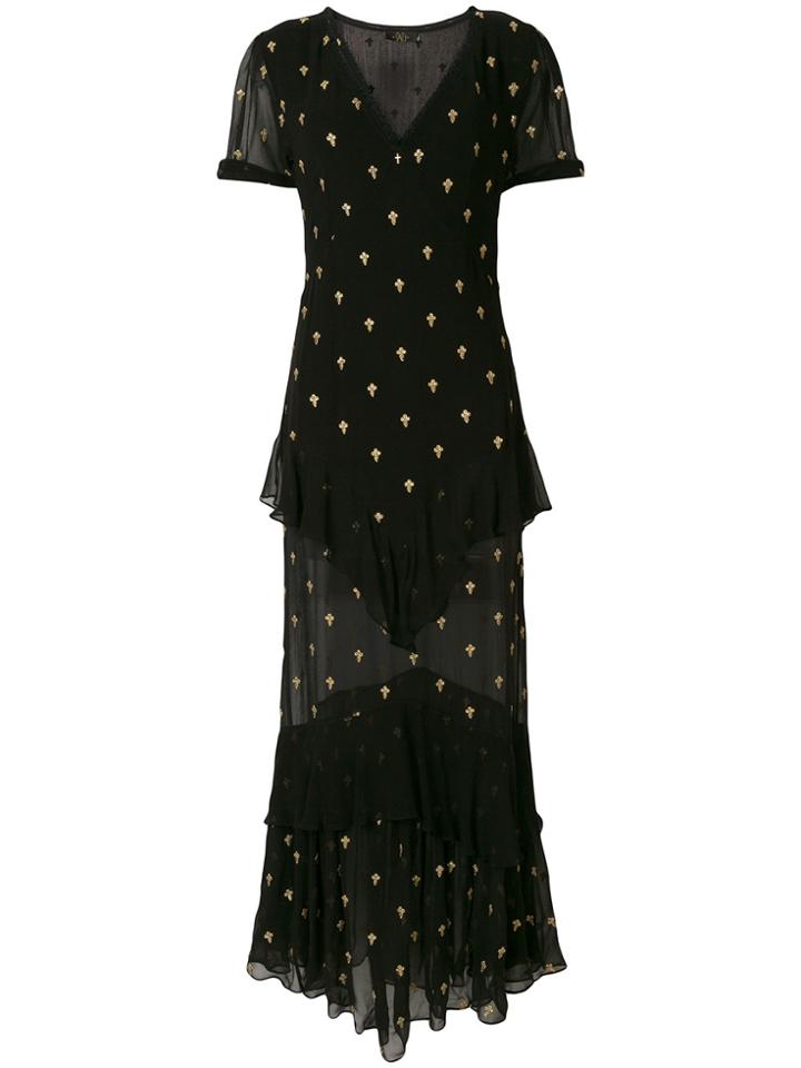 De La Vali Juliette Maxi Dress - Black