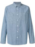 A.p.c. Casual Plain Shirt - Blue