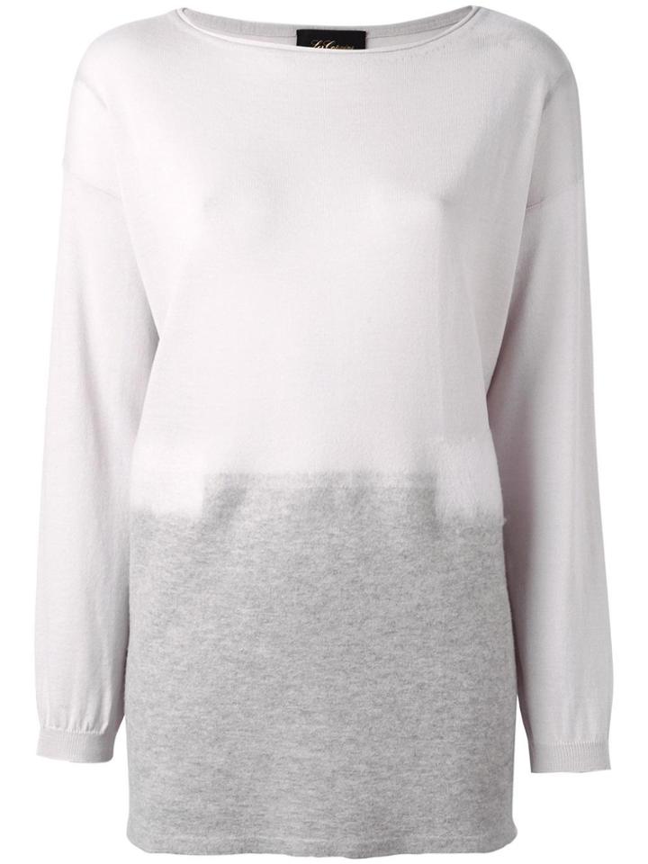 Les Copains Back Slit Sweater - Nude & Neutrals