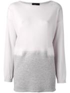 Les Copains Back Slit Sweater - Nude & Neutrals