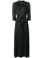 Zadig & Voltaire Long Belted Shirt Dress - Black