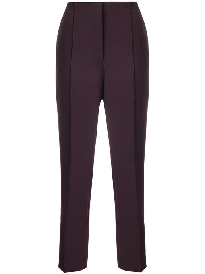 Victoria Victoria Beckham Slim-fit Tailored Trousers - Pink & Purple