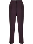 Victoria Victoria Beckham Slim-fit Tailored Trousers - Pink & Purple