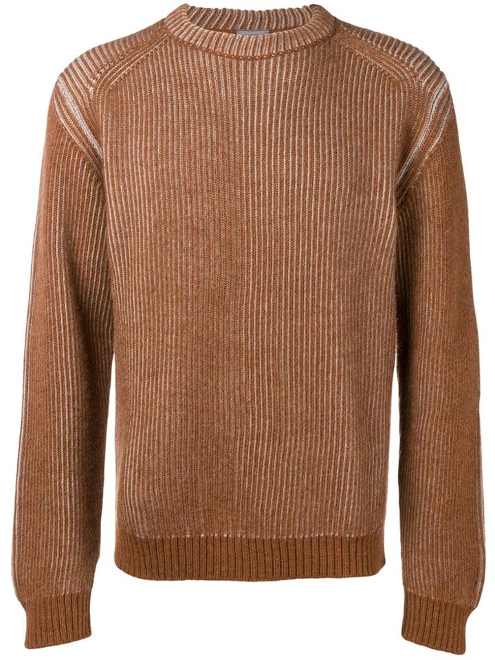 Lanvin Crew Neck Jumper - Brown
