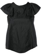 Ruffle Sleeve Top - Women - Silk/polyamide - 38, Black, Silk/polyamide, Isabel Marant