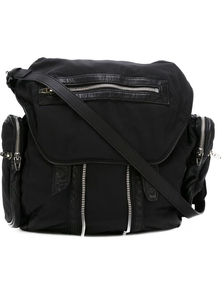 Alexander Wang Marti Backpack, Black, Nylon/leather