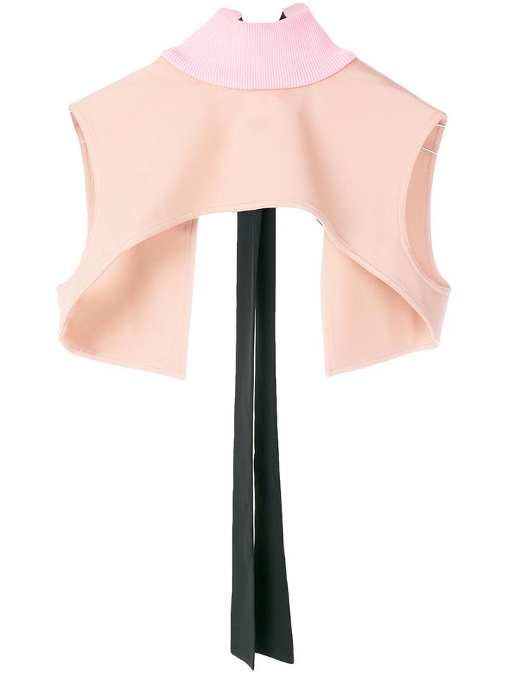 Marni - Tie Crop Top - Women - Polyamide/polyester/spandex/elastane/viscose - 40, Pink/purple, Polyamide/polyester/spandex/elastane/viscose
