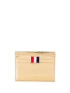 Thom Browne Specchio Leather Note Cardholder - Gold