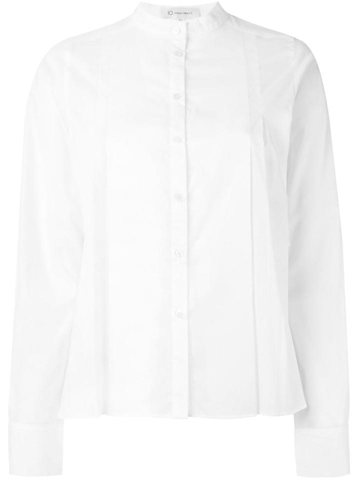 Io Ivana Omazic Asymmetric Hem Shirt, Women's, Size: 38, White, Cotton