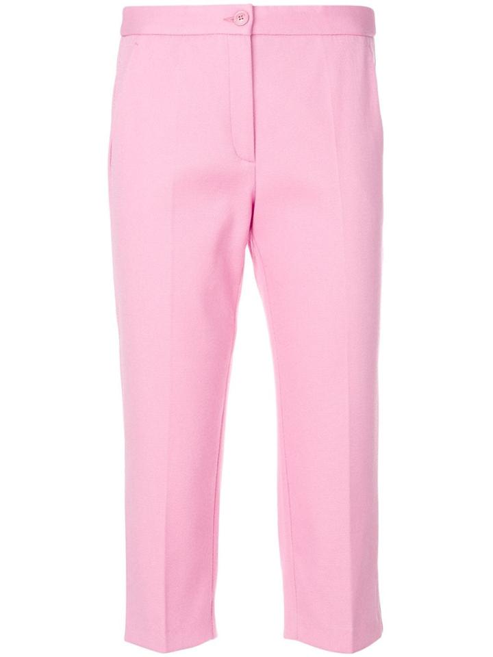 Boutique Moschino Cropped Trousers - Pink