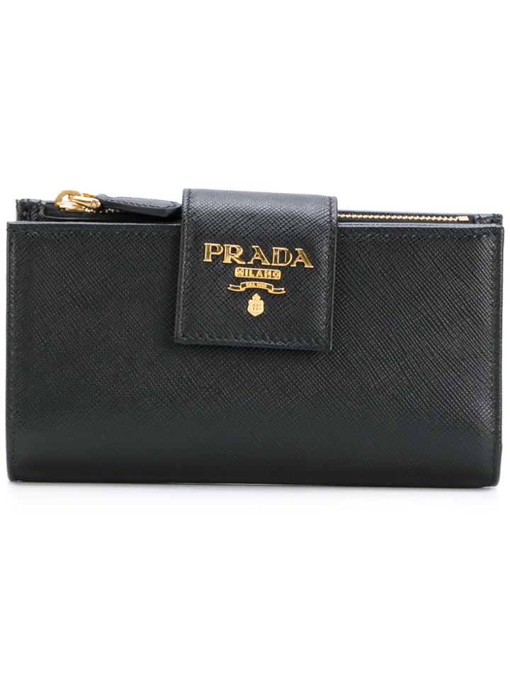 Prada Saffiano Large Wallet - Black