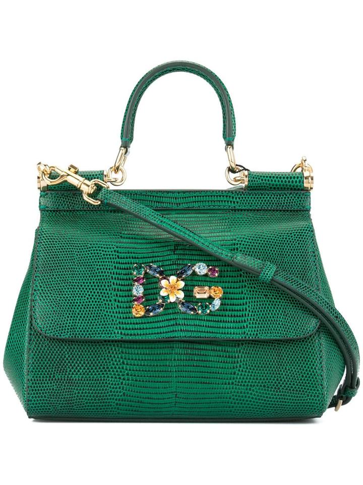 Dolce & Gabbana Mini Sicily Shoulder Bag - Green