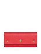 Burberry Grainy Leather Continental Wallet - Red